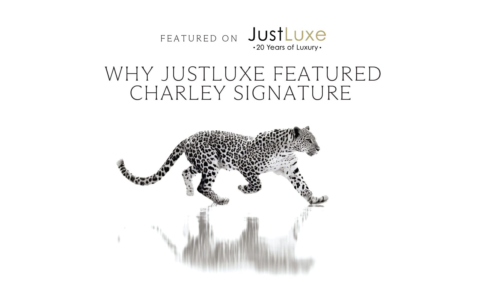 Luxury Branding Agency Miami | Charley SIGNATURE Featured by JustLuxe
